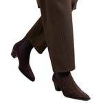 Toteme Suede City Boots - Vermillion