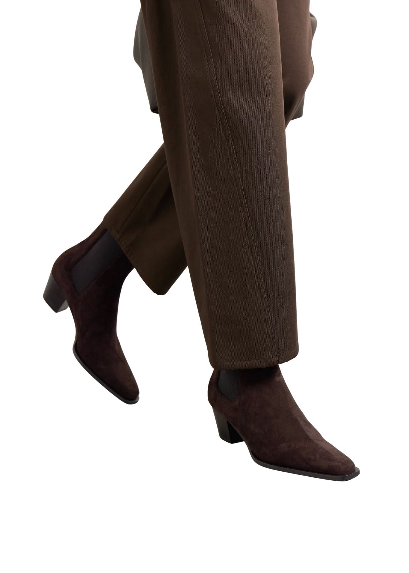 Toteme Suede City Boots - Vermillion