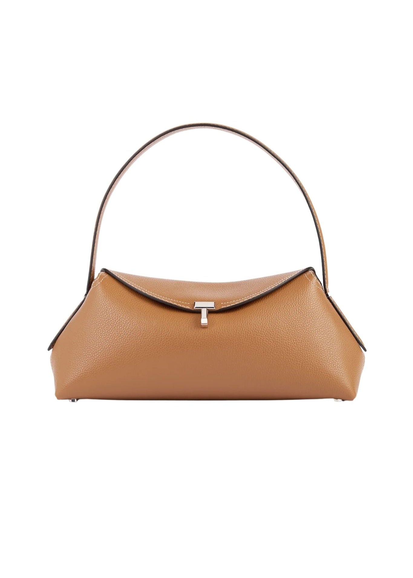 Toteme T - lock Grained - leather Shoulder Bag - Vermillion