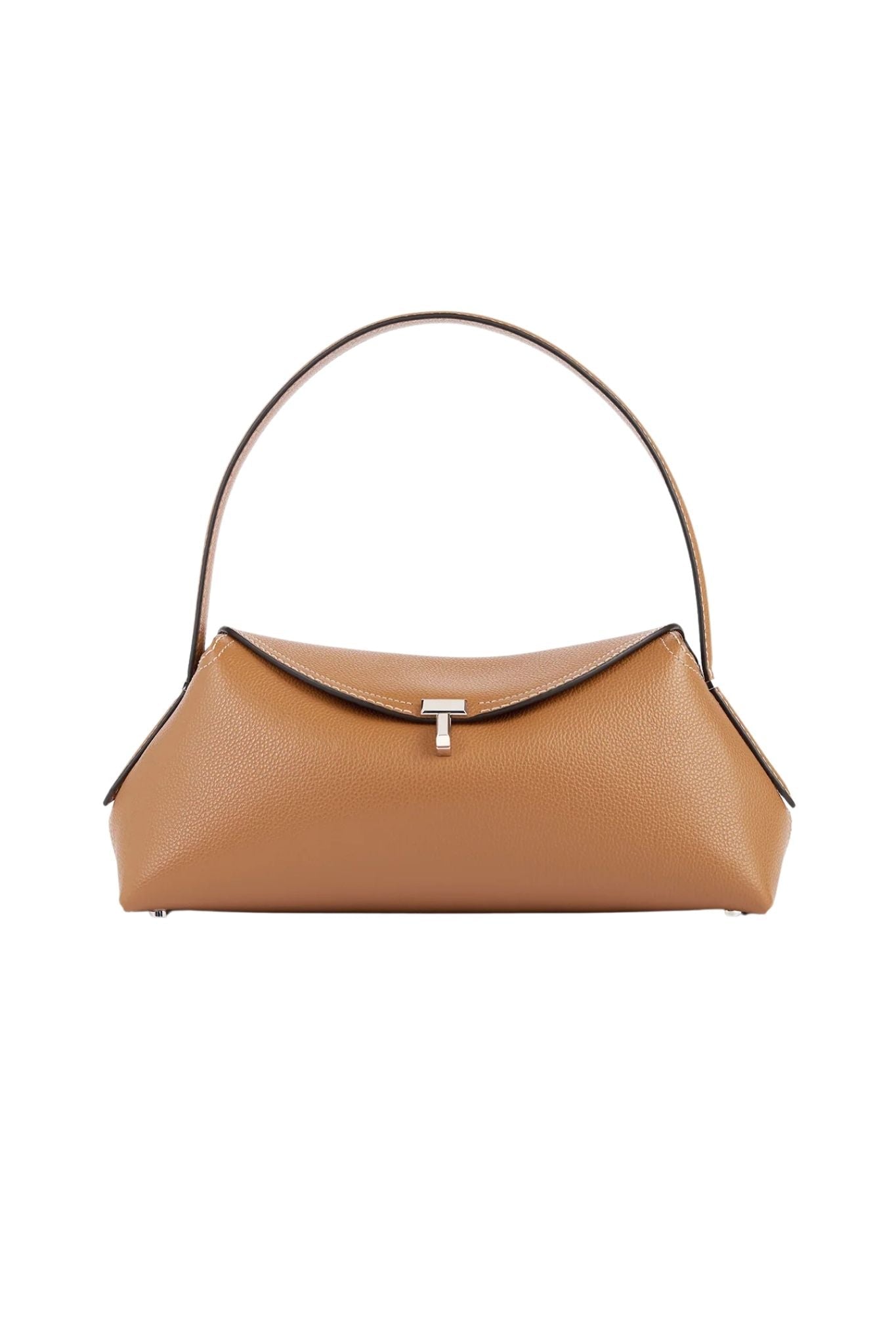 Toteme T - lock Grained - leather Shoulder Bag - Vermillion