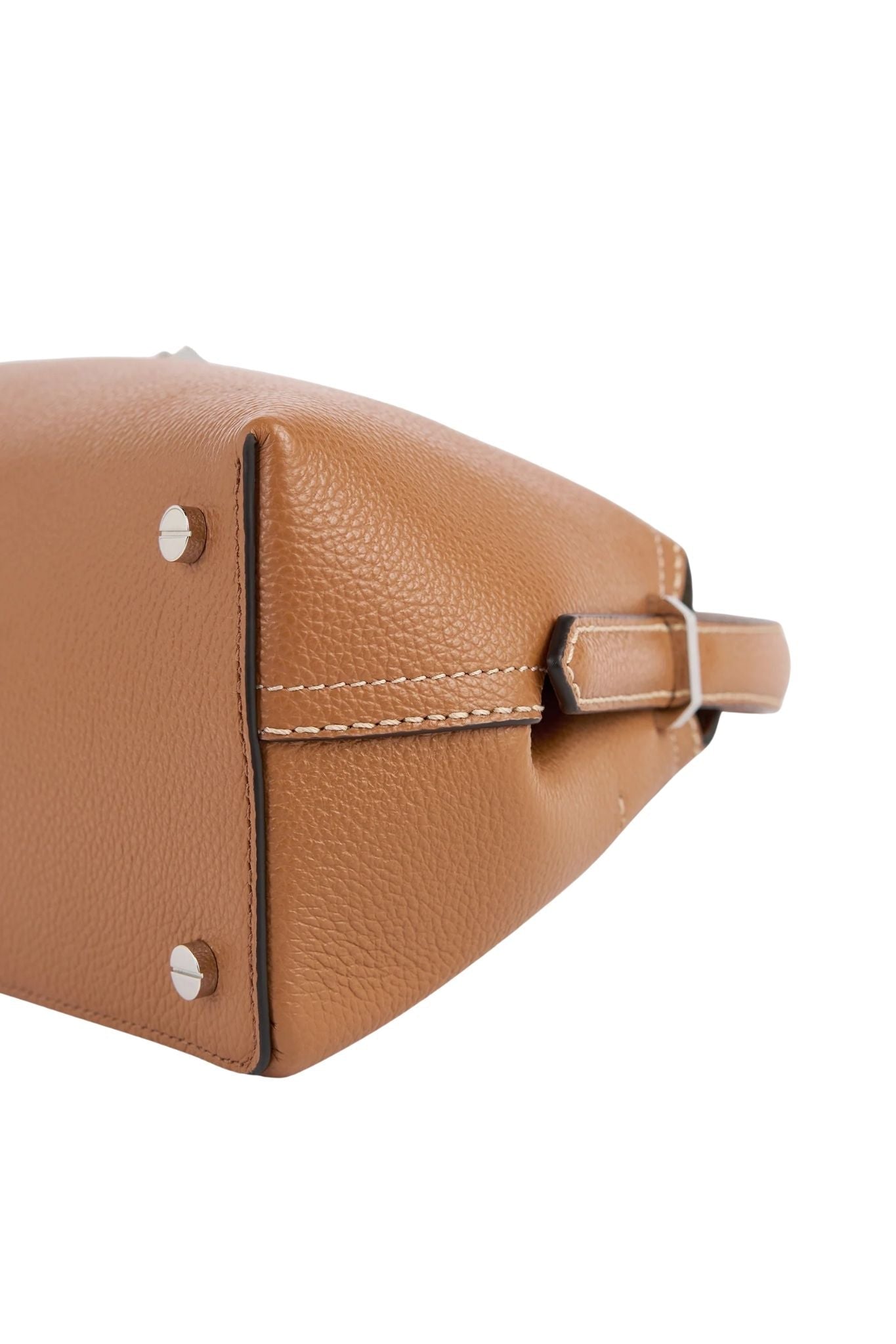 Toteme T - lock Grained - leather Shoulder Bag - Vermillion