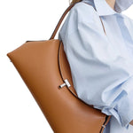 Toteme T - lock Grained - leather Shoulder Bag - Vermillion
