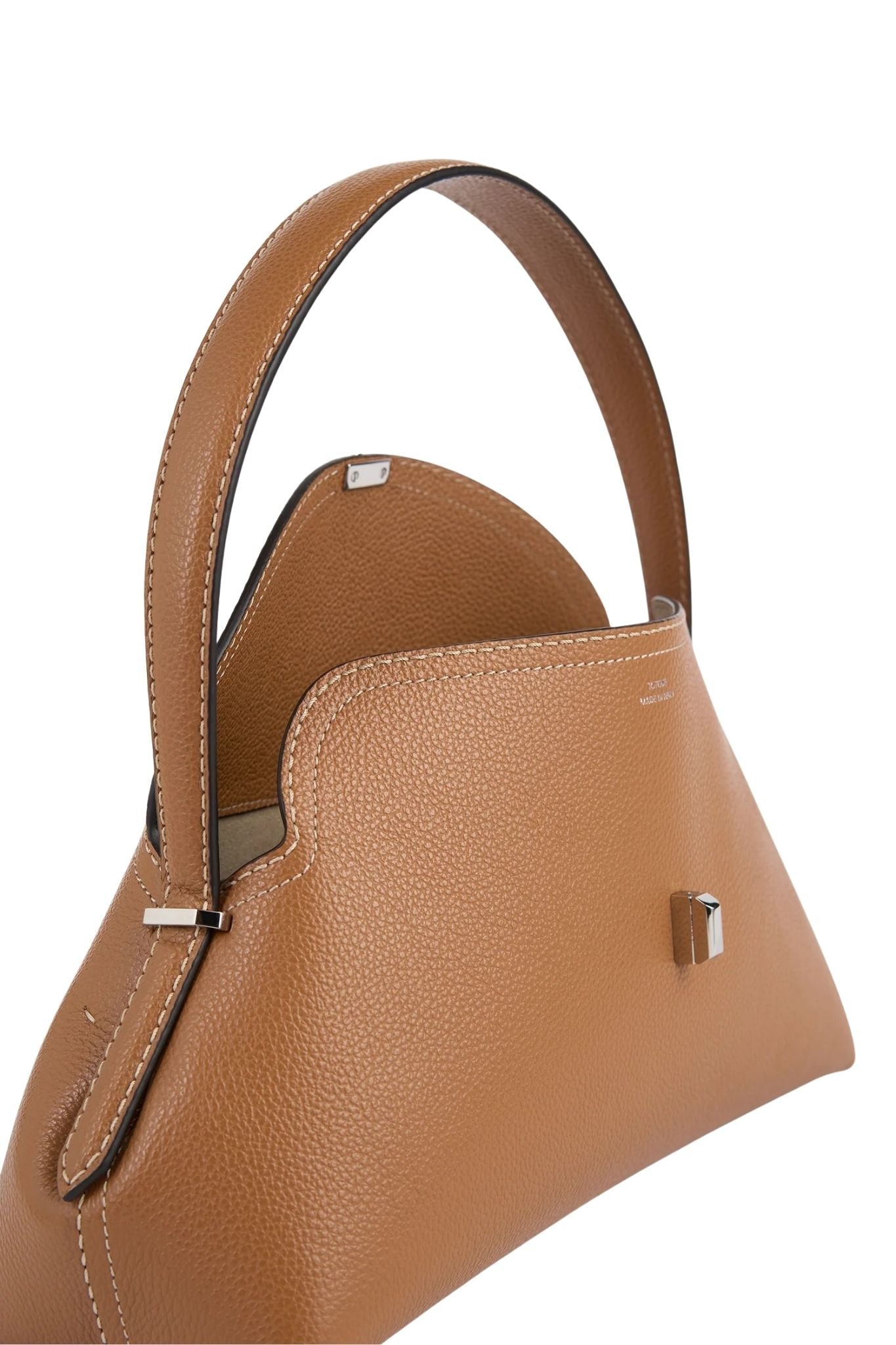 Toteme T - lock Grained - leather Shoulder Bag - Vermillion