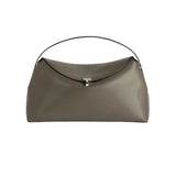 Toteme T - Lock Grained Leather Top - Handle - Vermillion