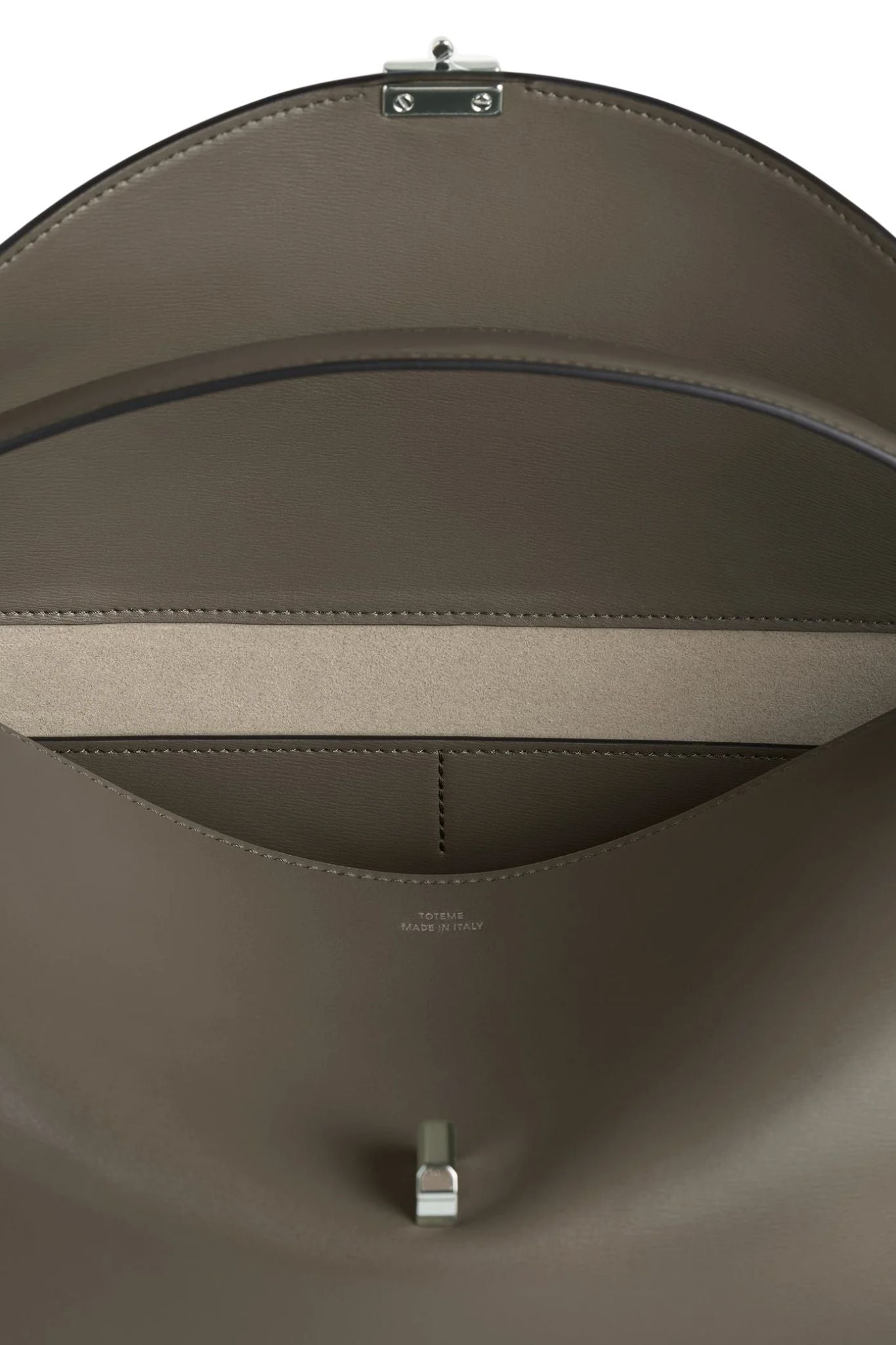 Toteme T - Lock Grained Leather Top - Handle - Vermillion