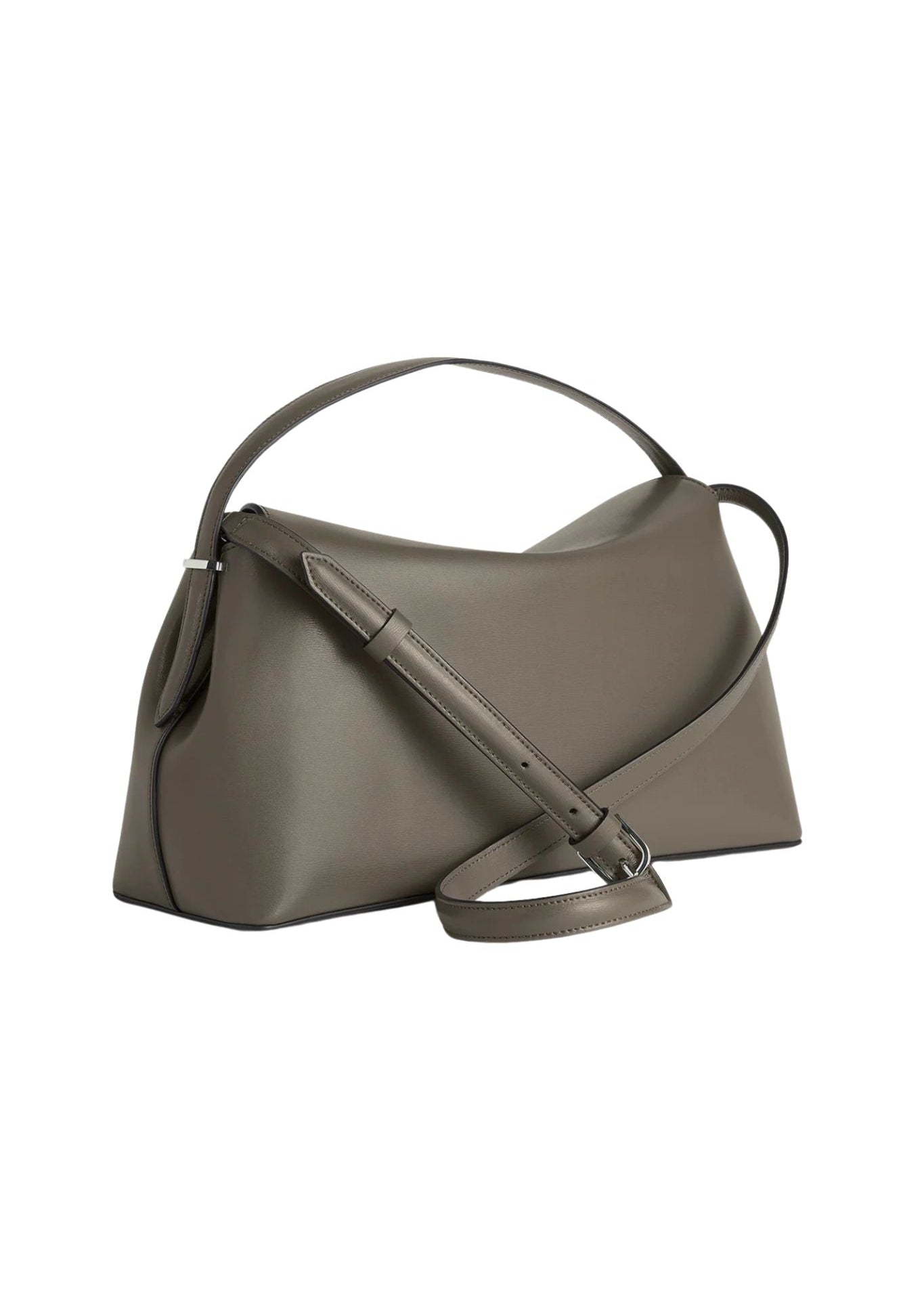 Toteme T - Lock Grained Leather Top - Handle - Vermillion