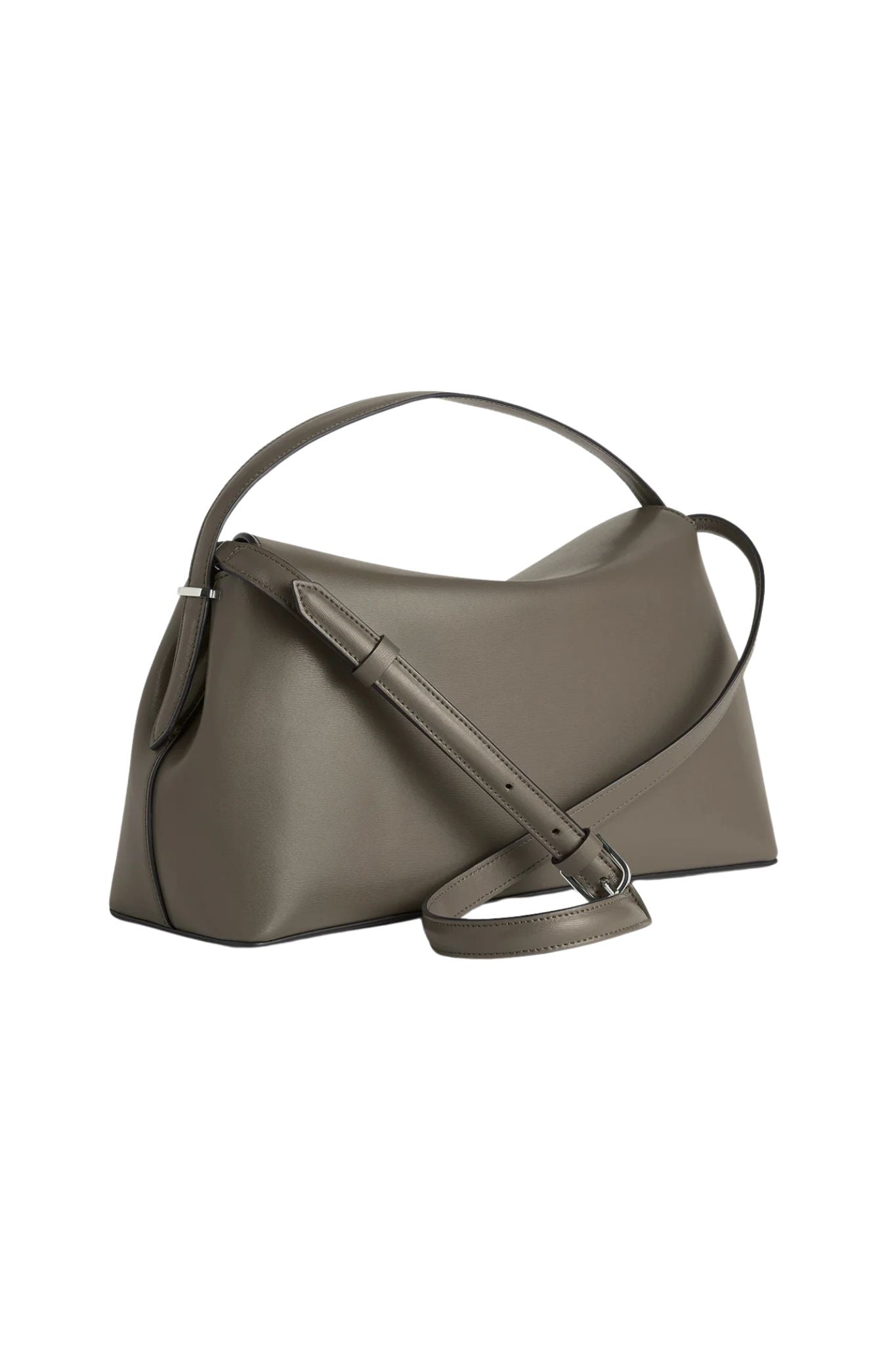 Toteme T - Lock Grained Leather Top - Handle - Vermillion