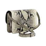Toteme T-Lock Python Embossed Crossbody - Vermillion