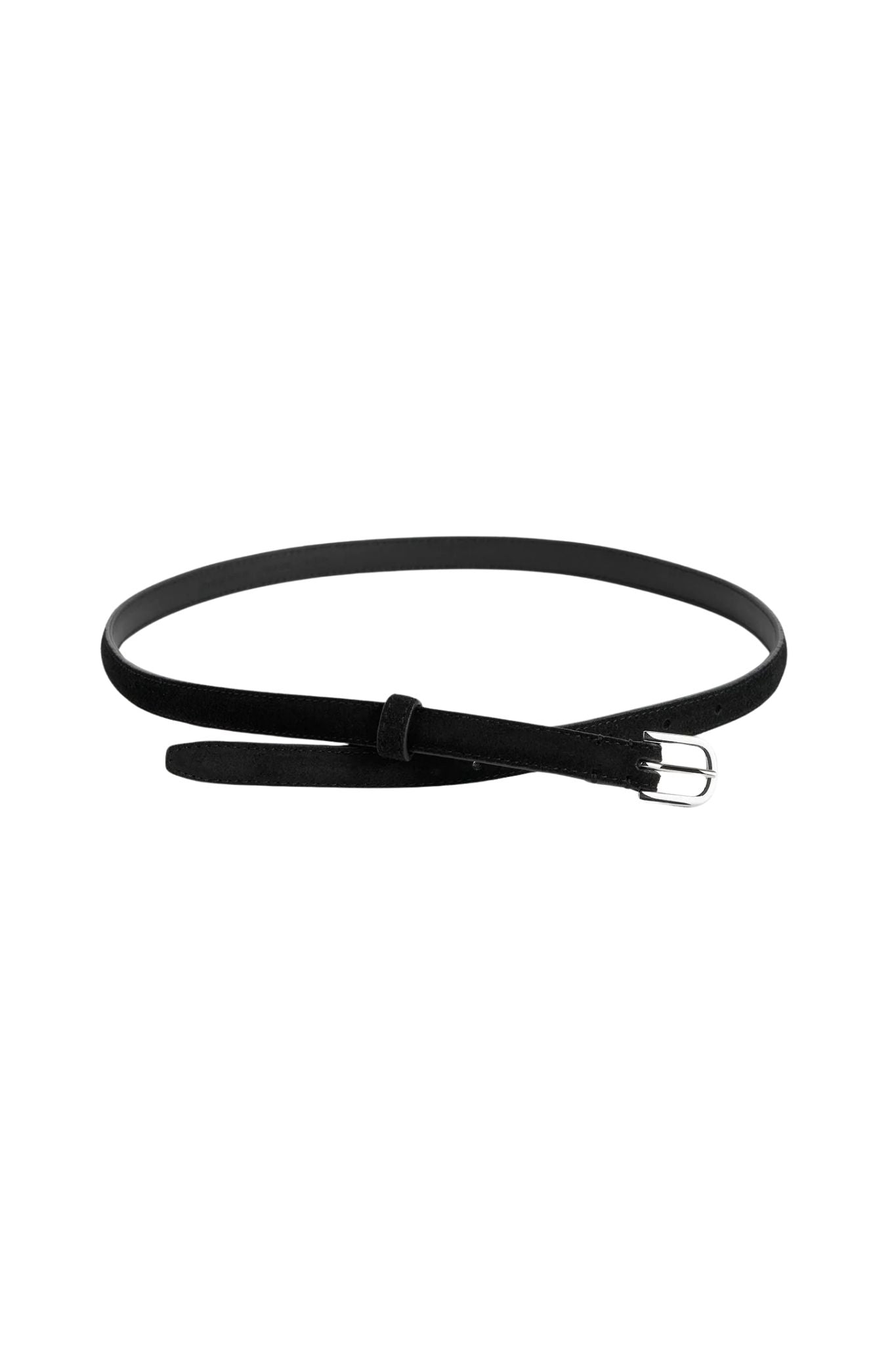 Toteme Thin Suede Belt - Vermillion