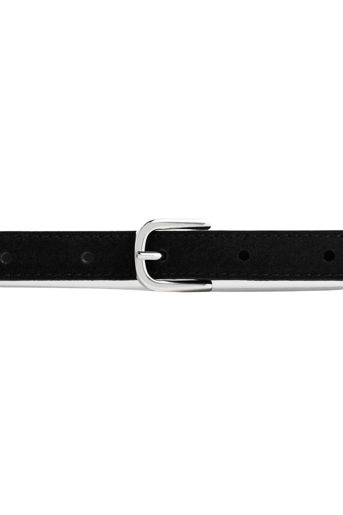 Toteme Thin Suede Belt - Vermillion