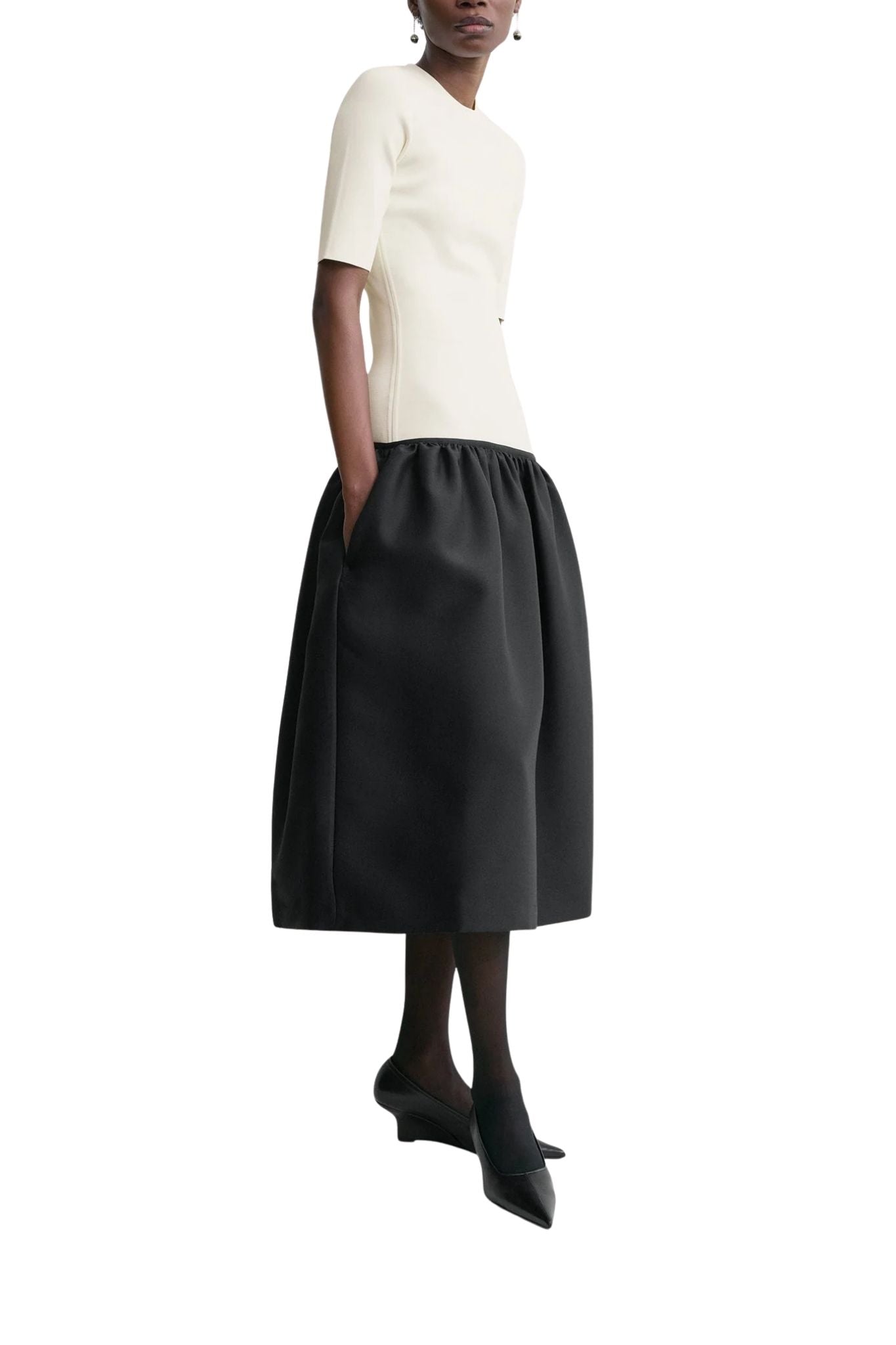 Toteme Twinflower Tea Dress - Vermillion