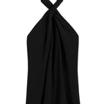 Toteme Twisted Jersey Halter Top - Vermillion