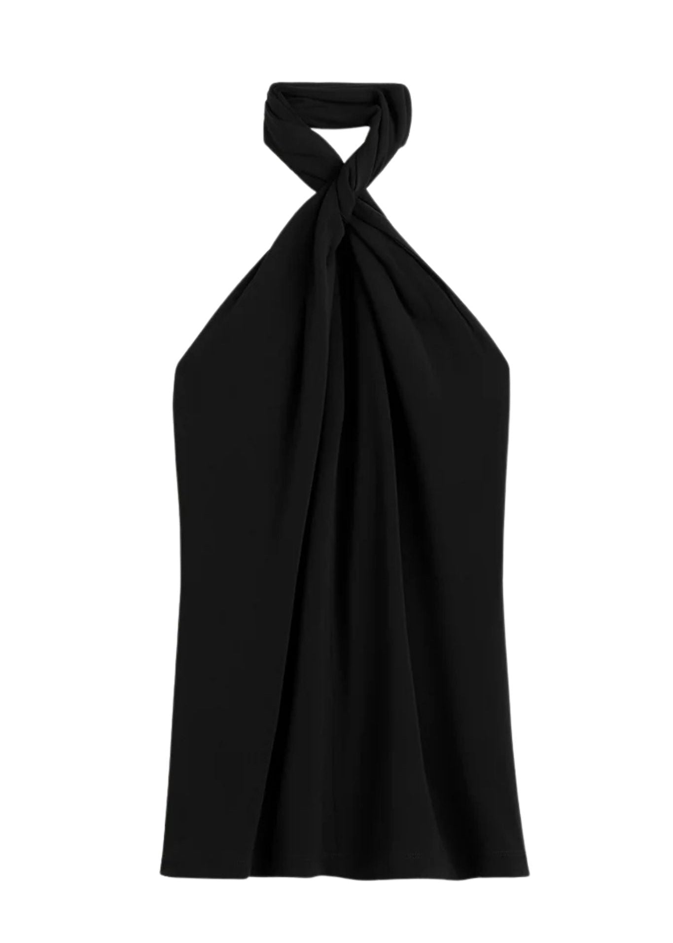 Toteme Twisted Jersey Halter Top - Vermillion