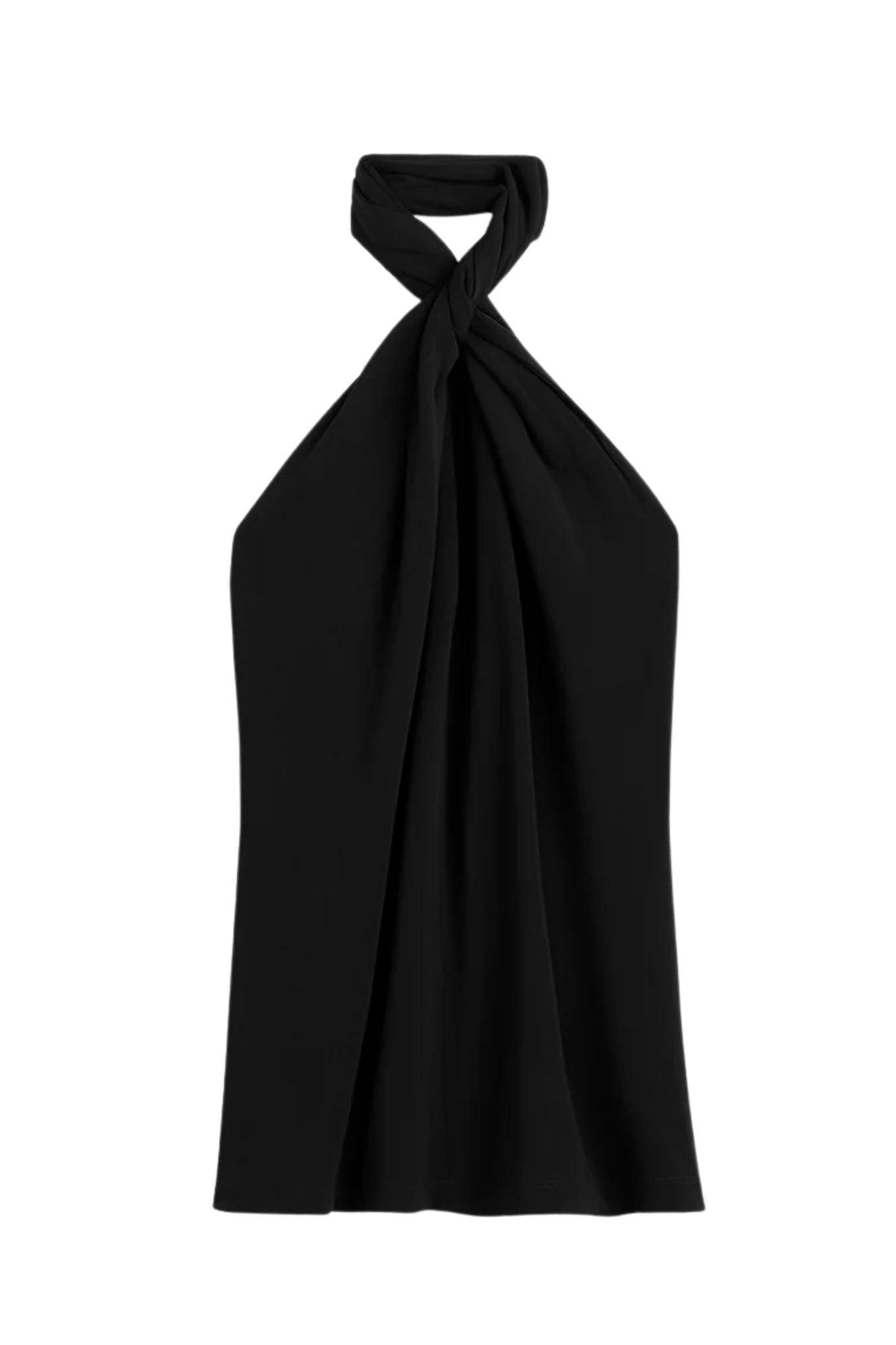 Toteme Twisted Jersey Halter Top - Vermillion