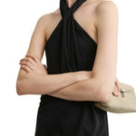 Toteme Twisted Jersey Halter Top - Vermillion