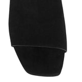 Toteme Velour - Leather Bandeau Mules - Vermillion