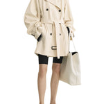 Toteme Washed Cotton Trench - Vermillion