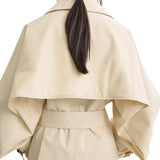 Toteme Washed Cotton Trench - Vermillion