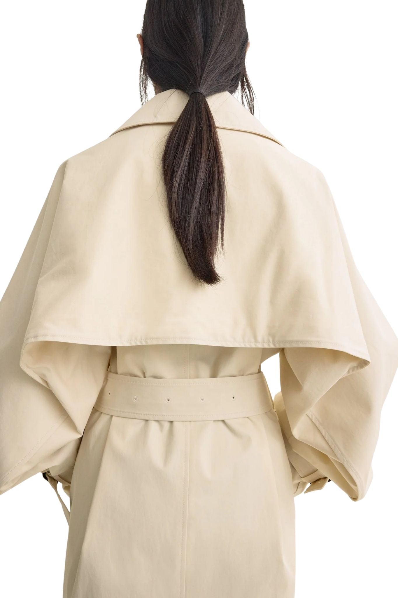Toteme Washed Cotton Trench - Vermillion