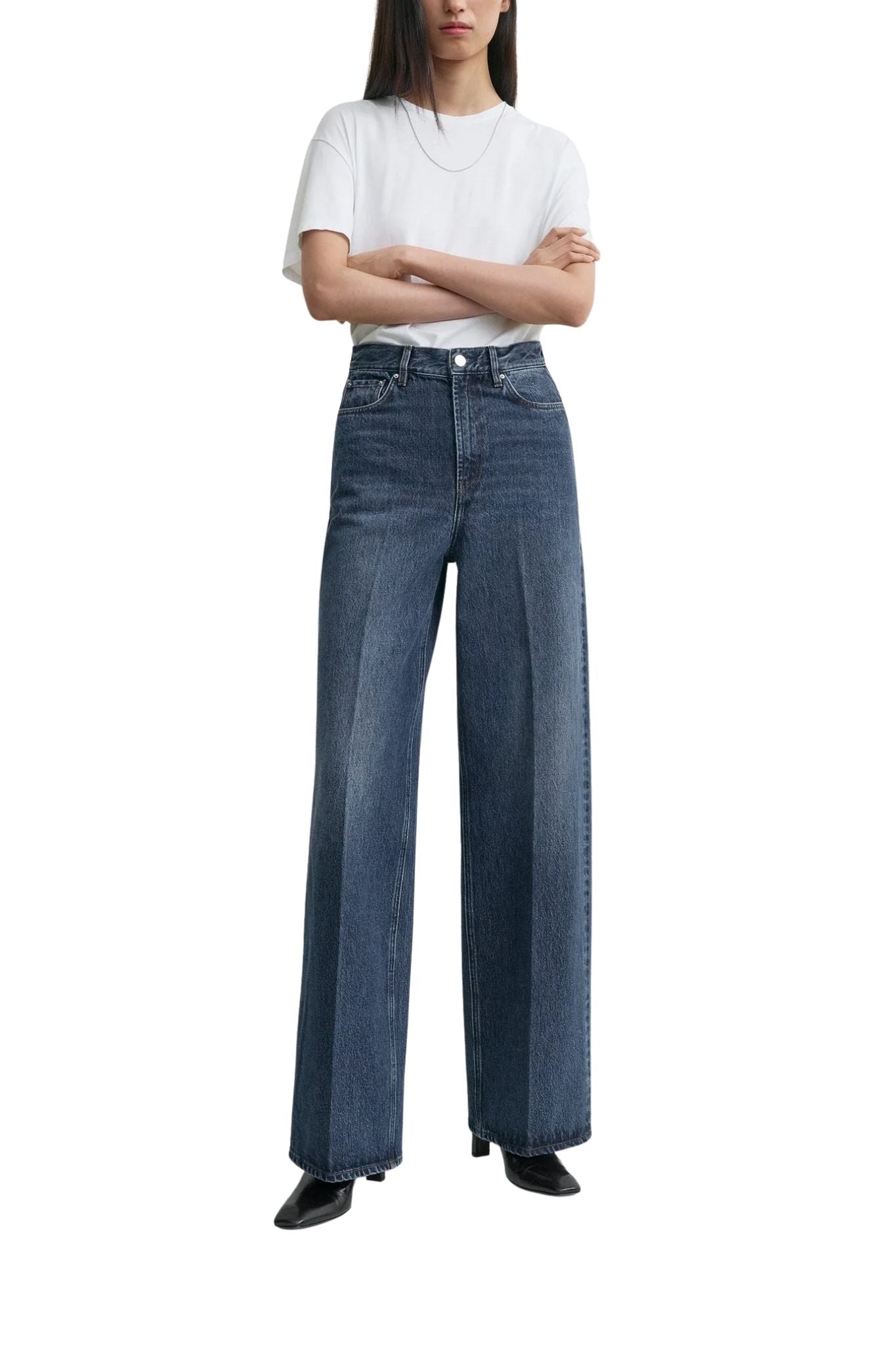 Toteme Wide Leg Denim - Vermillion