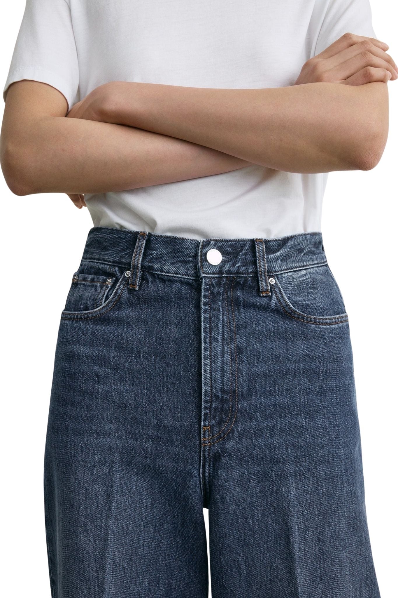 Toteme Wide Leg Denim - Vermillion