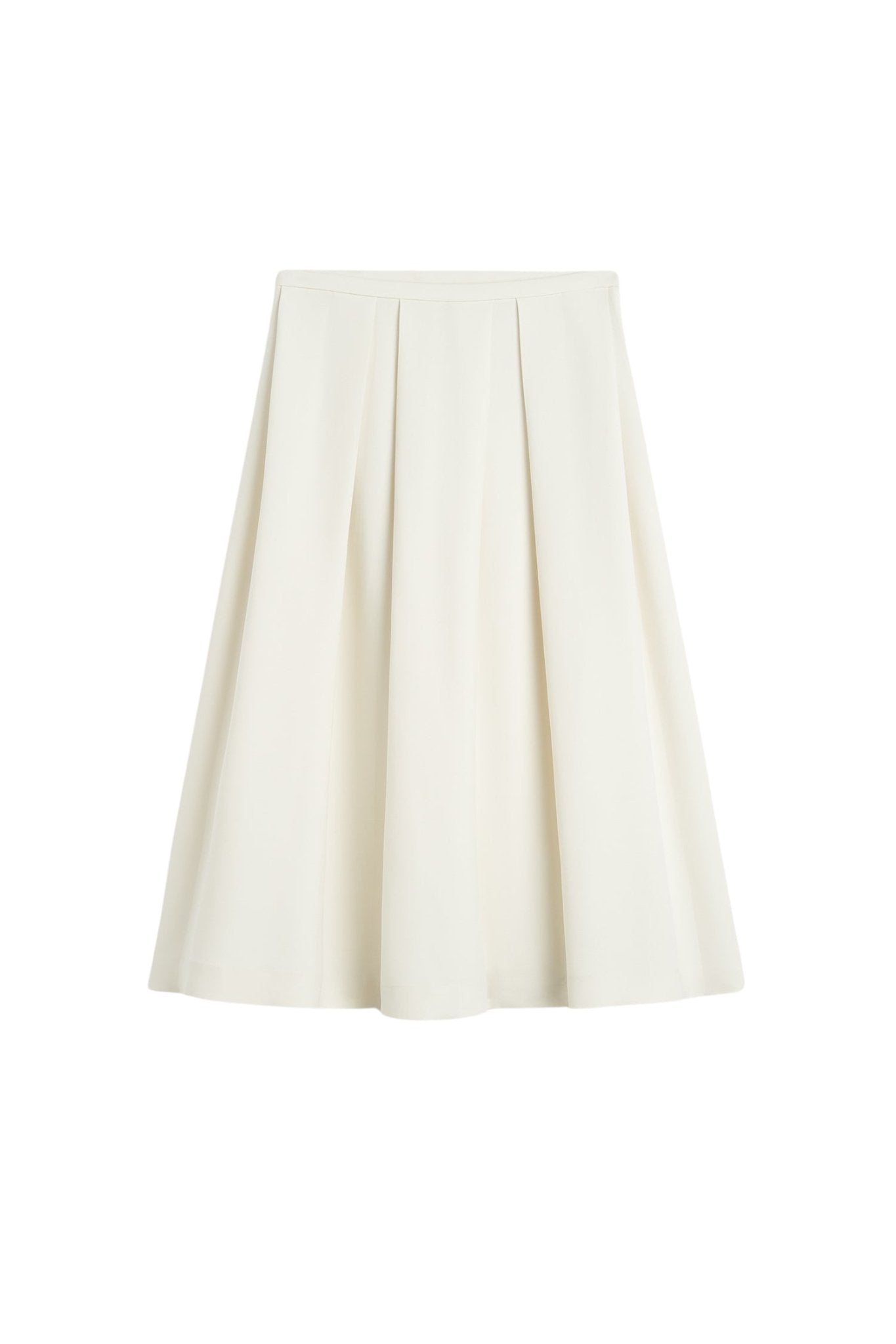 Toteme Wool Silk Twinflower Skirt - Vermillion