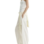 Toteme Woven Stripe Drawstring Trousers - Vermillion