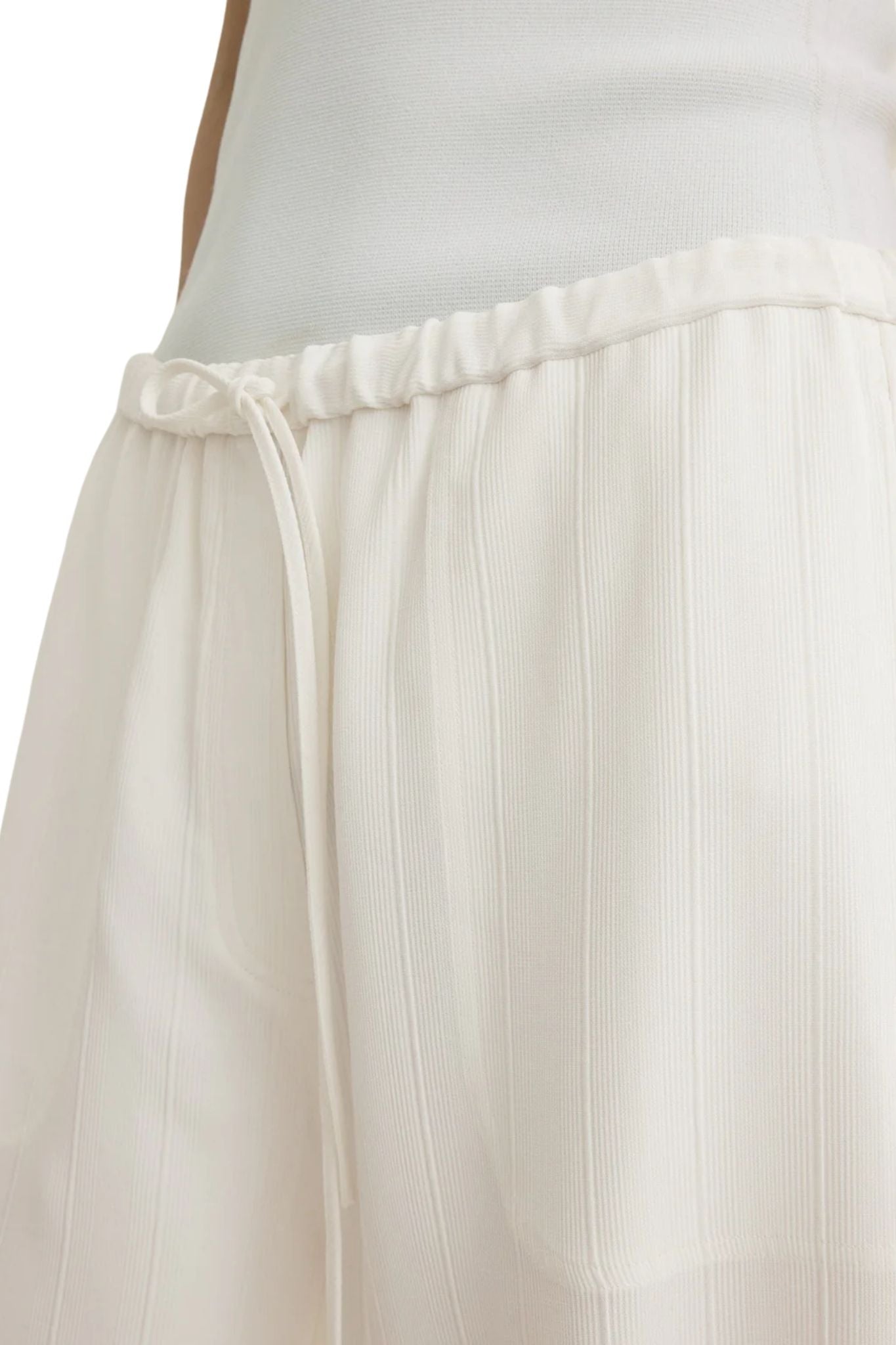 Toteme Woven Stripe Drawstring Trousers - Vermillion