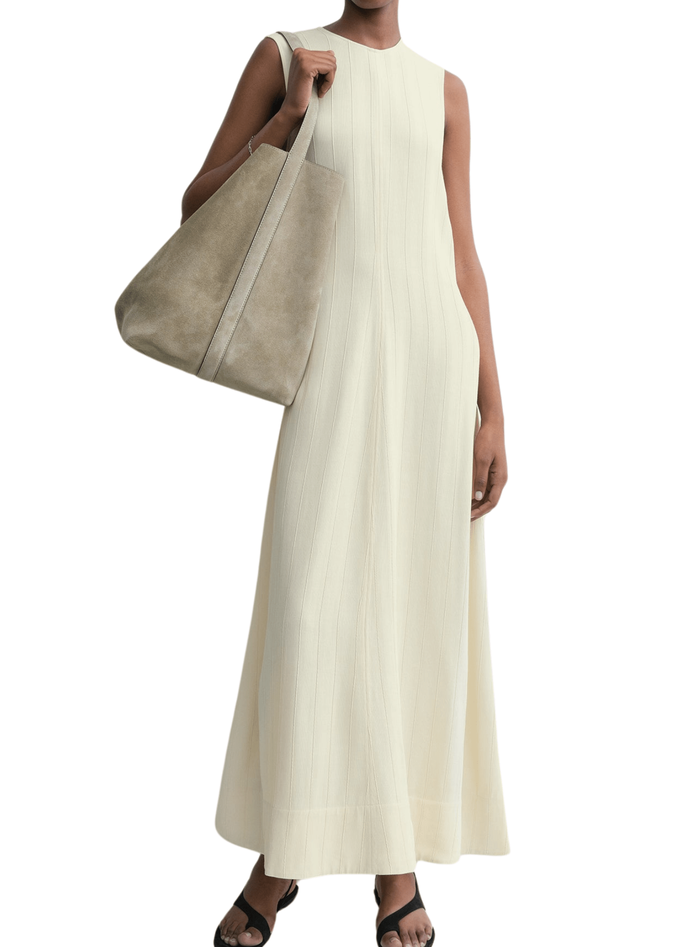 Toteme Woven Stripe Dress - Vermillion