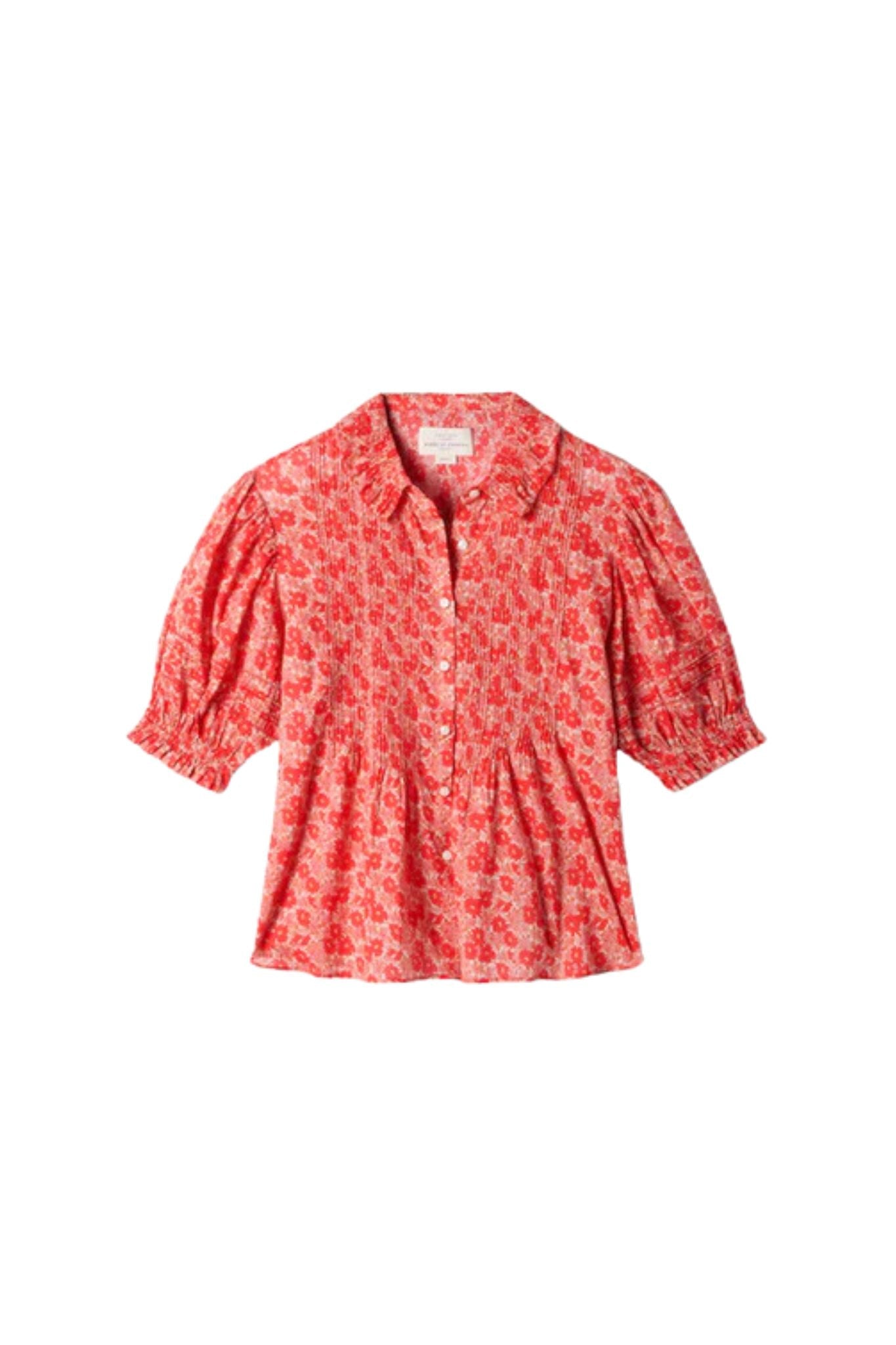 Trovata Jess Blouse - Vermillion