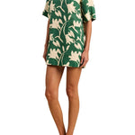 Trovata Manu Dress Madalena Floral - Vermillion
