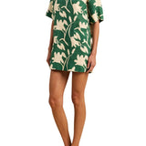 Trovata Manu Dress Madalena Floral - Vermillion