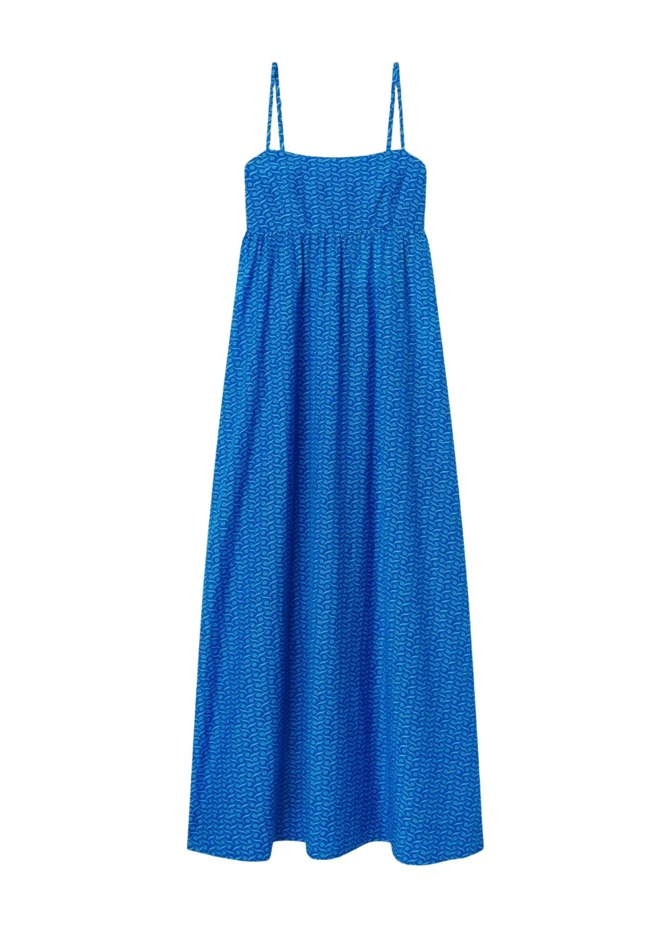 Trovata Mirela Dress Cerulean Floral - Vermillion