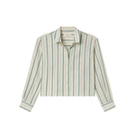 Trovata Nessa Shirt Verde Stripes - Vermillion