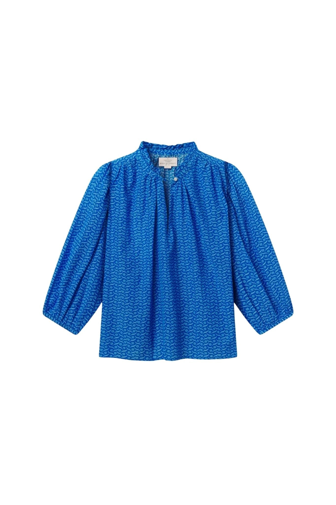 Trovata Orly Blouse Cerulean Floral - Vermillion