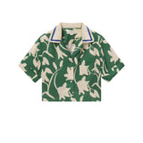 Trovata Thia Shirt Madalena Floral - Vermillion