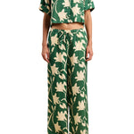 Trovata Vera Pant Madalena Floral - Vermillion