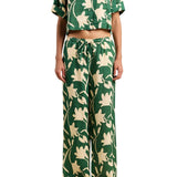 Trovata Vera Pant Madalena Floral - Vermillion