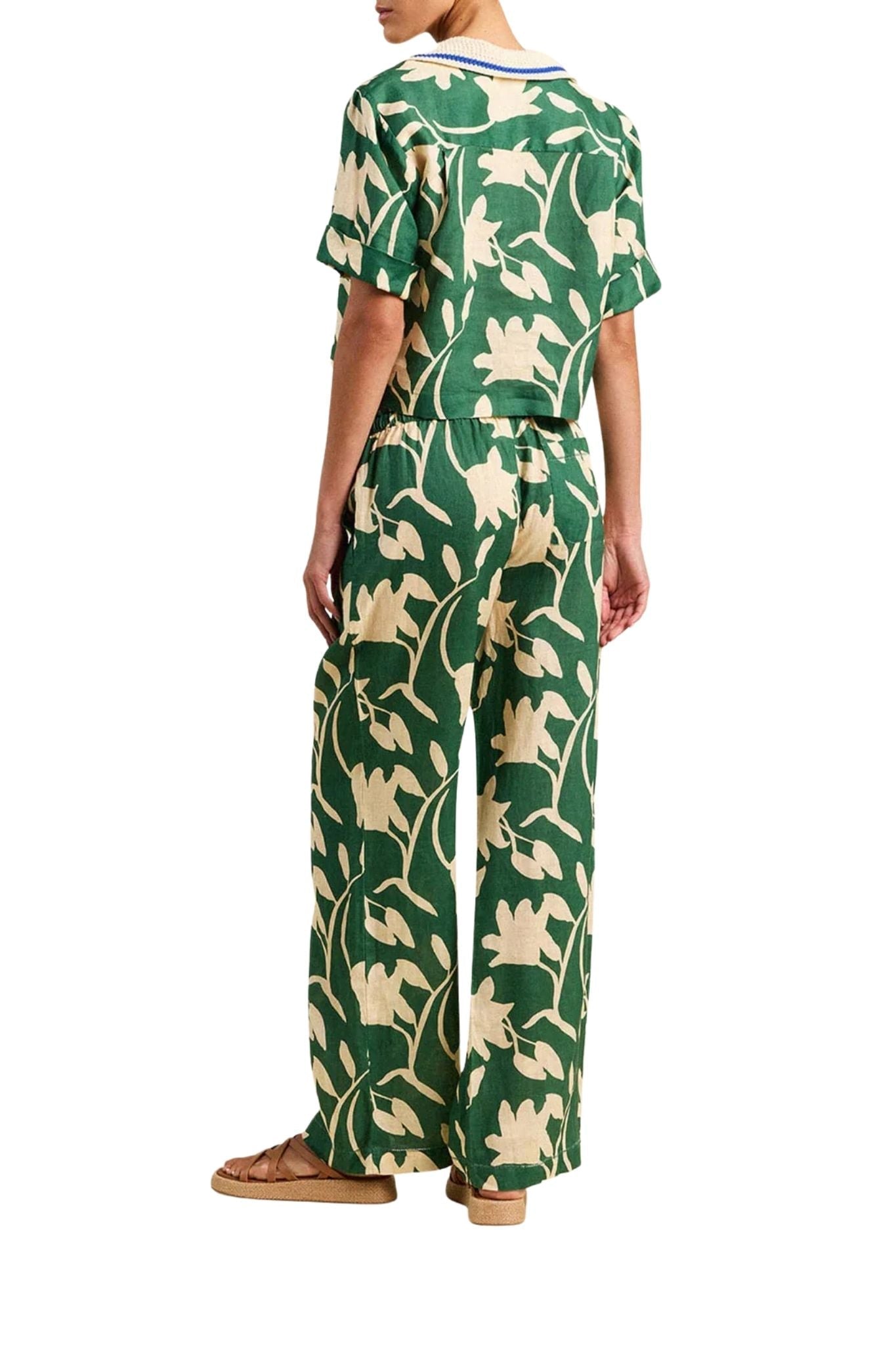 Trovata Vera Pant Madalena Floral - Vermillion