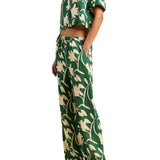 Trovata Vera Pant Madalena Floral - Vermillion