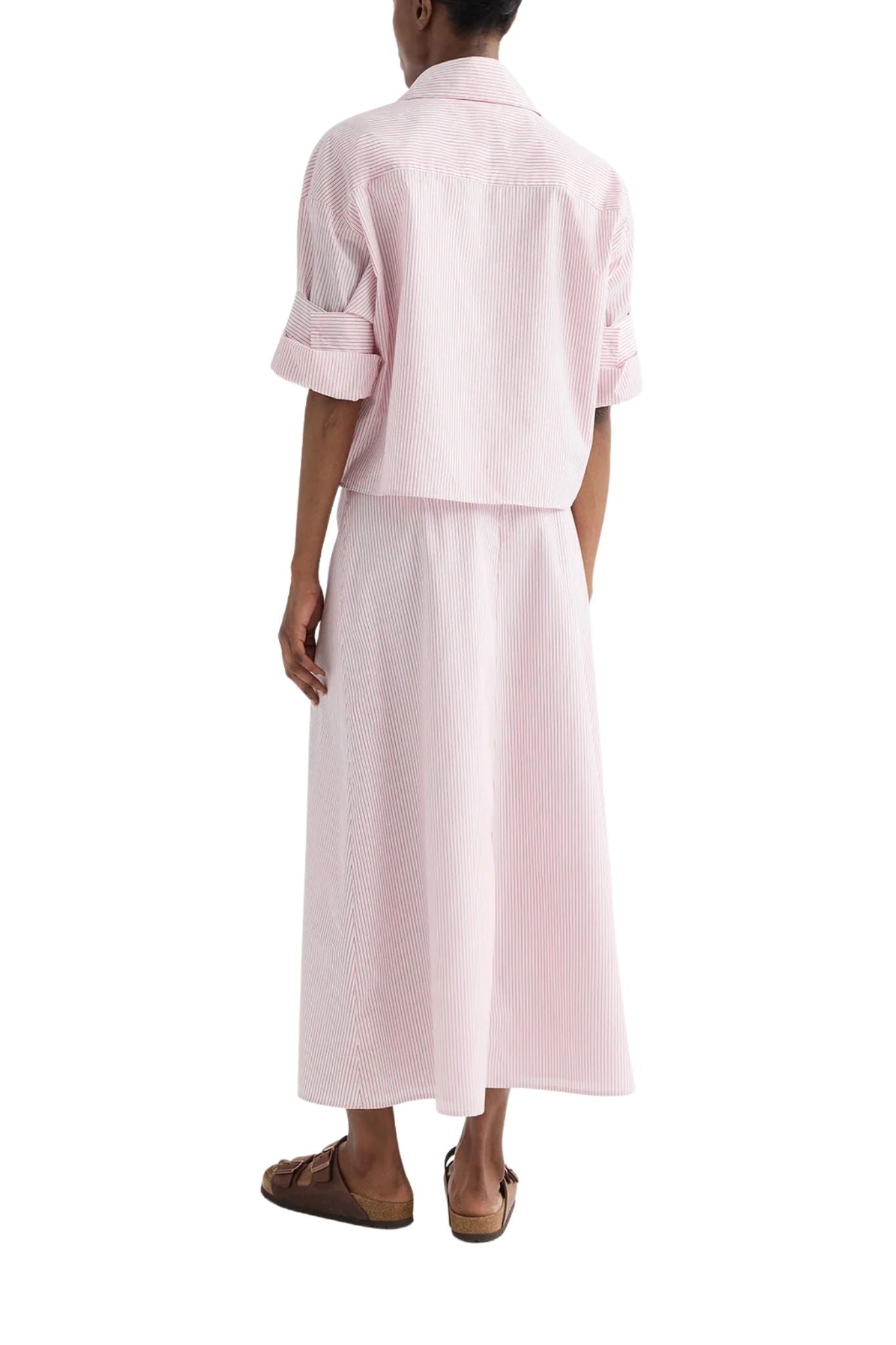 TWP A - Line Skirt - Vermillion