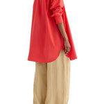 TWP Big Joe Shirt Dress - Vermillion