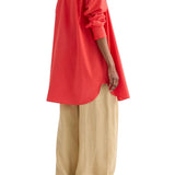 TWP Big Joe Shirt Dress - Vermillion