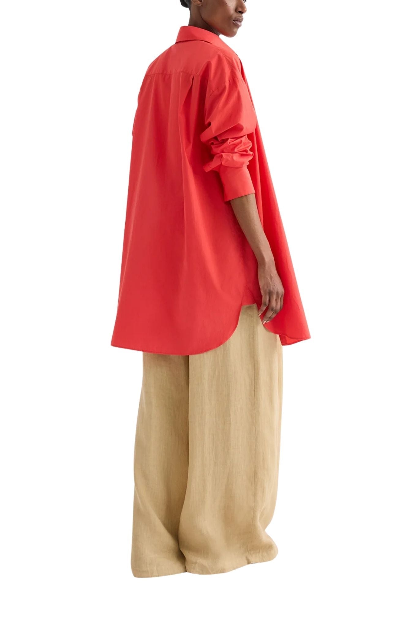 TWP Big Joe Shirt Dress - Vermillion