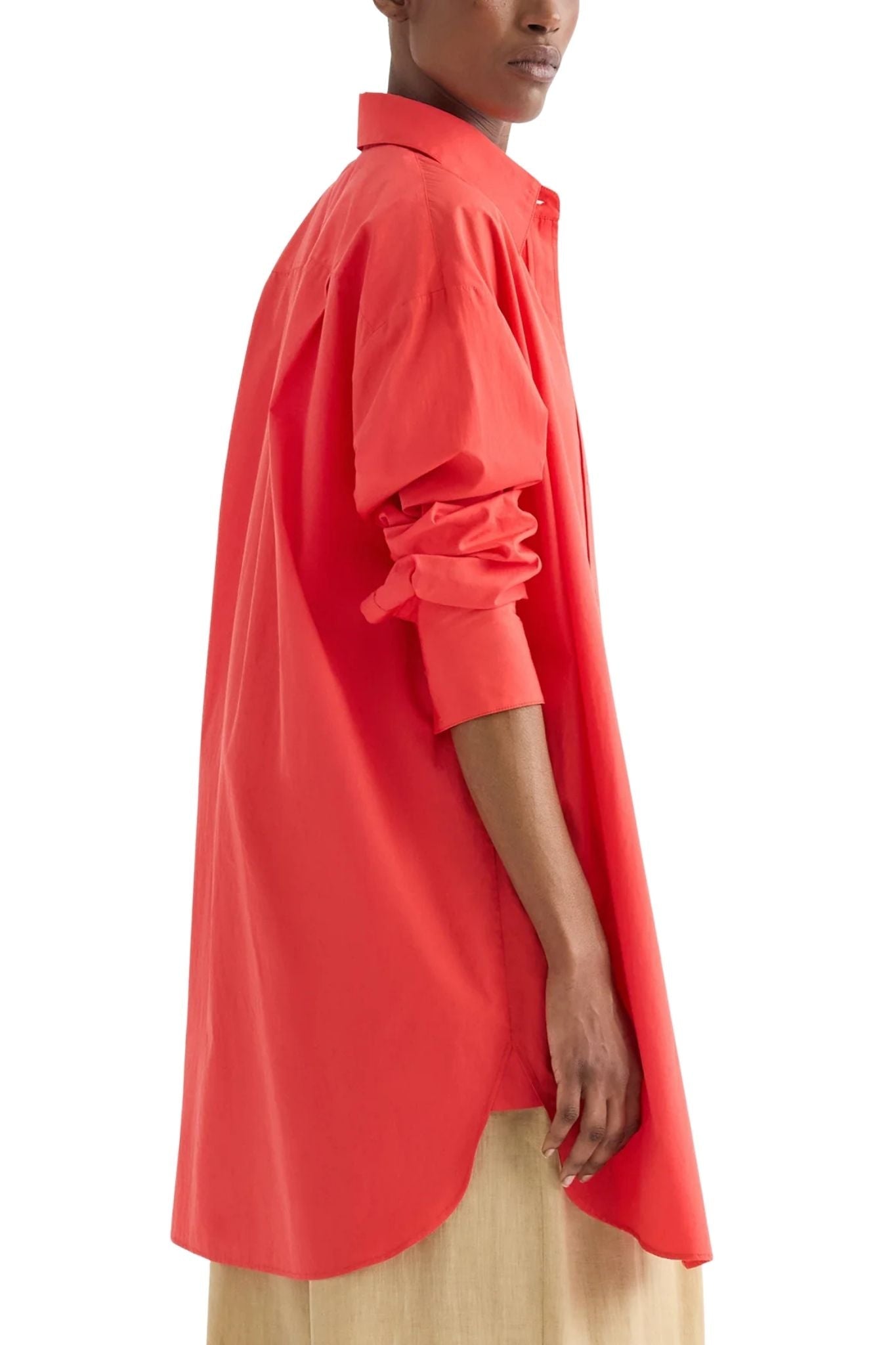 TWP Big Joe Shirt Dress - Vermillion