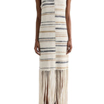 TWP Fringe Sleeveless Dress - Vermillion