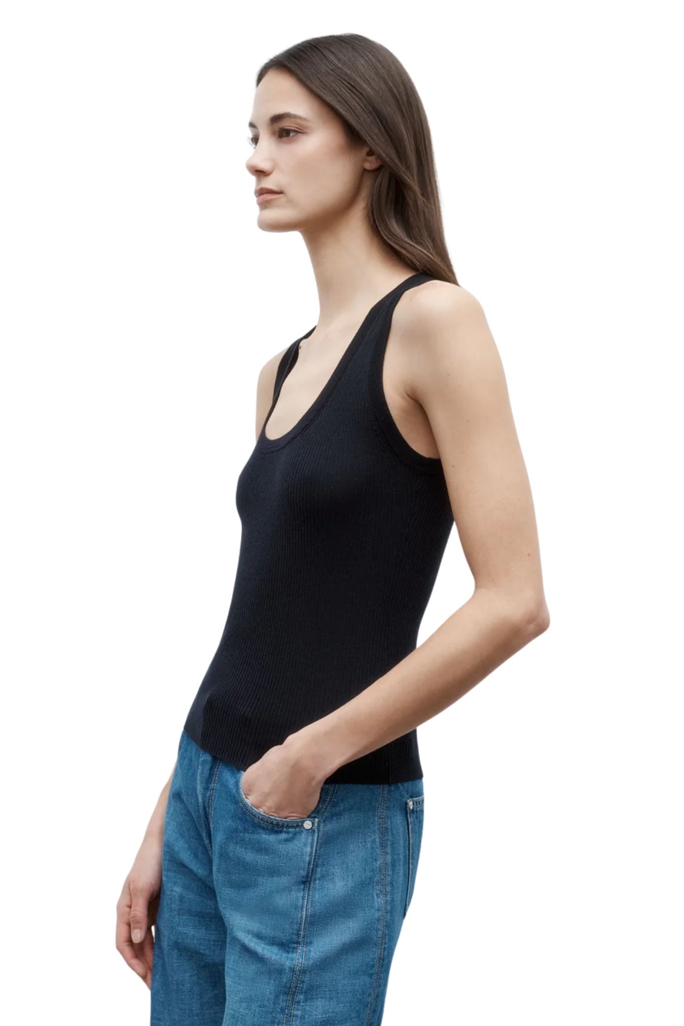 TWP Knit Tank - Vermillion