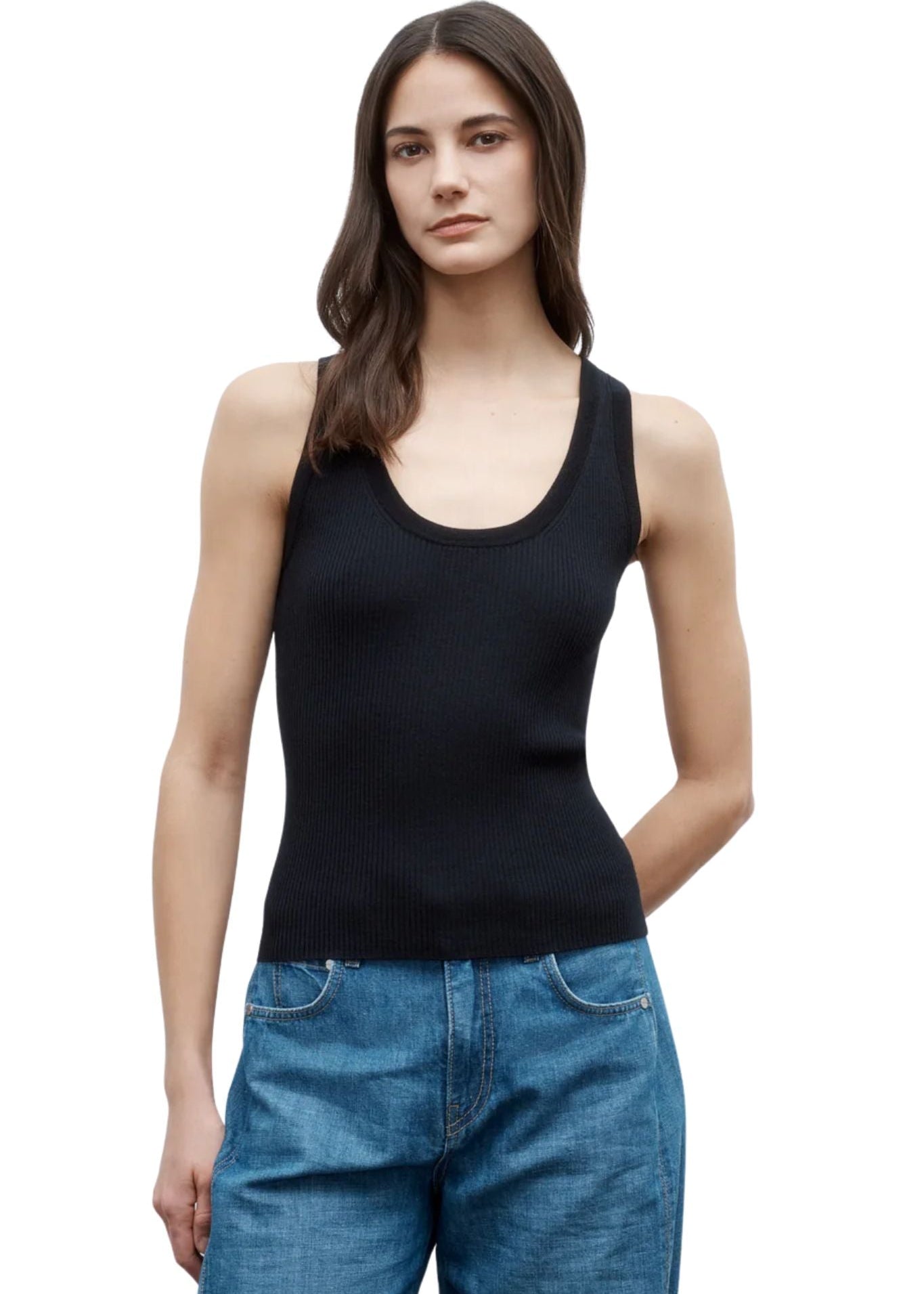 TWP Knit Tank - Vermillion