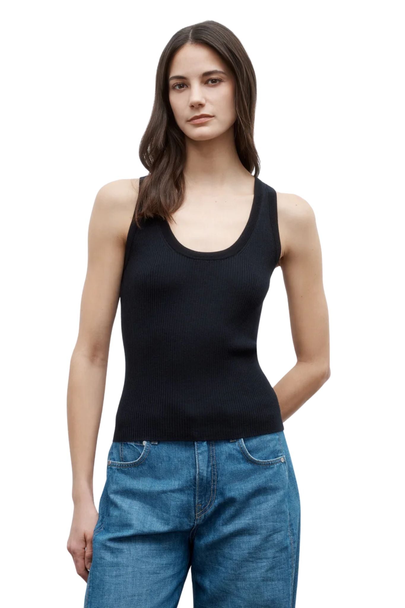 TWP Knit Tank - Vermillion