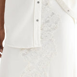 TWP Lace Skirt - Vermillion